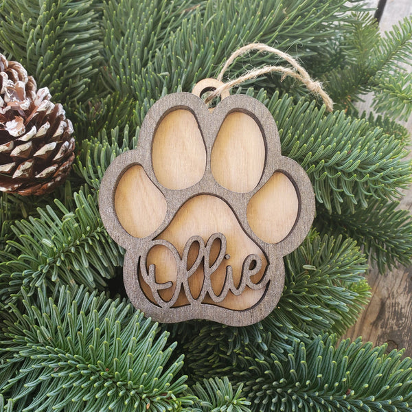 Paw Print Ornament