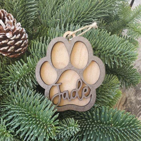 Paw Print Ornament