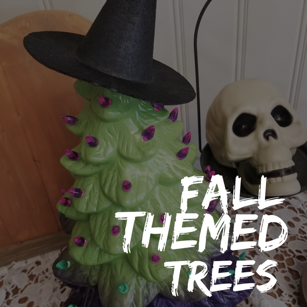 9/25 Fall Themed Ceramic Trees
