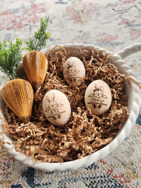 Personalized Wooden Egg