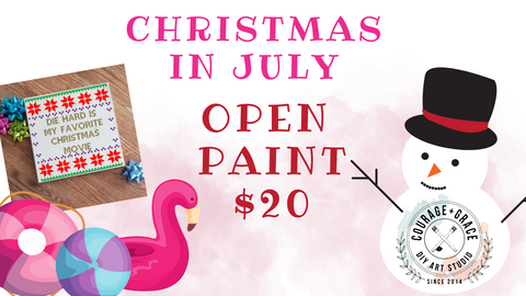 7/30 Christmas In July Open Paint