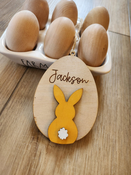 Bunny Silhouette Easter Tag