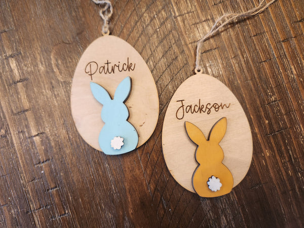 Bunny Silhouette Easter Tag