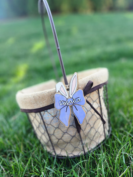 Bunny Bow Easter Tag