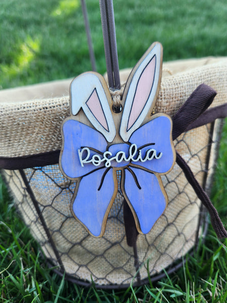 Bunny Bow Easter Tag