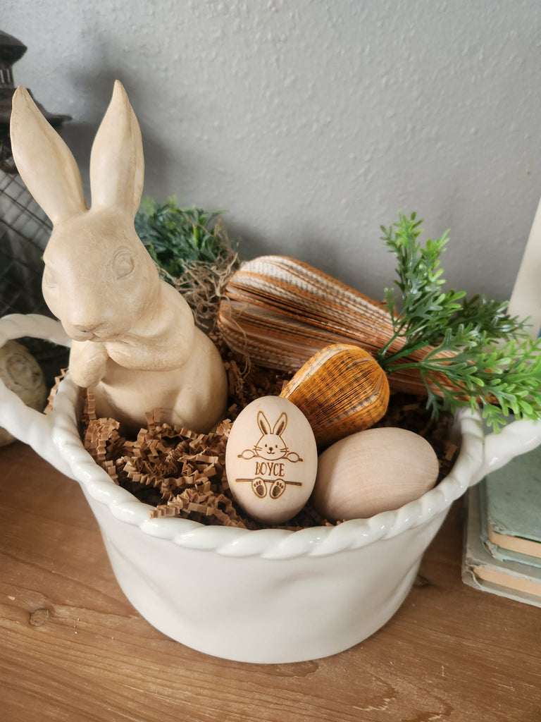 Personalized Wooden Egg