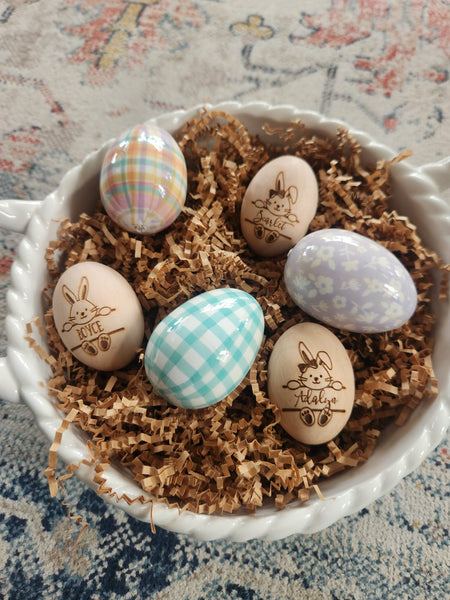 Personalized Wooden Egg