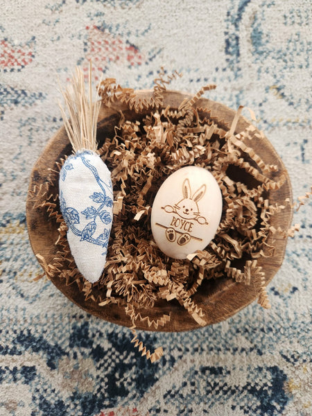 Personalized Wooden Egg