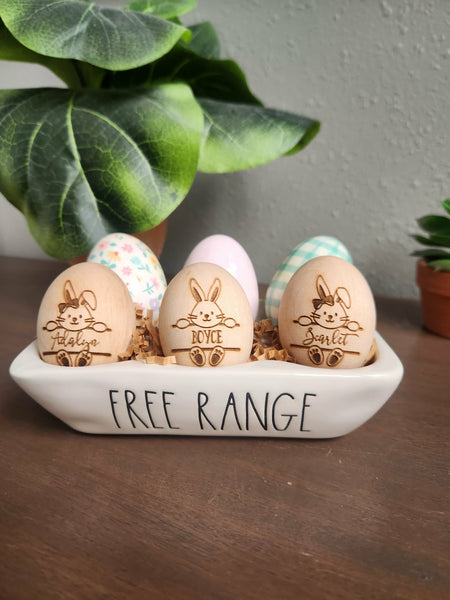 Personalized Wooden Egg