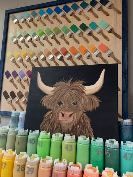 11/18 Highland Cow Painting