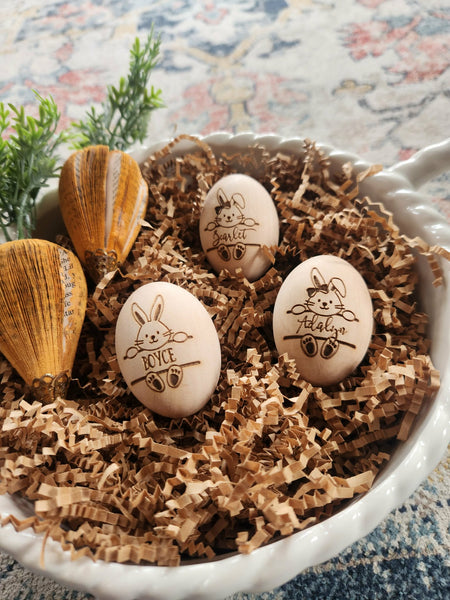 Personalized Wooden Egg