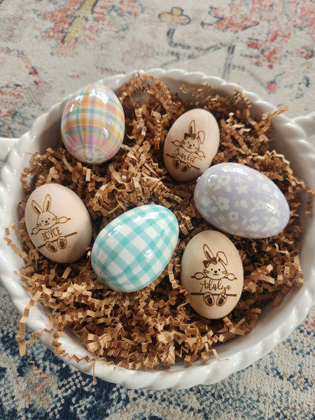 Personalized Wooden Egg