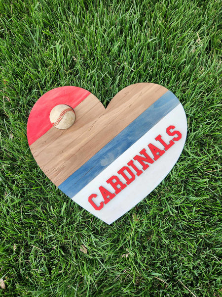 Baseball Heart Doorhanger