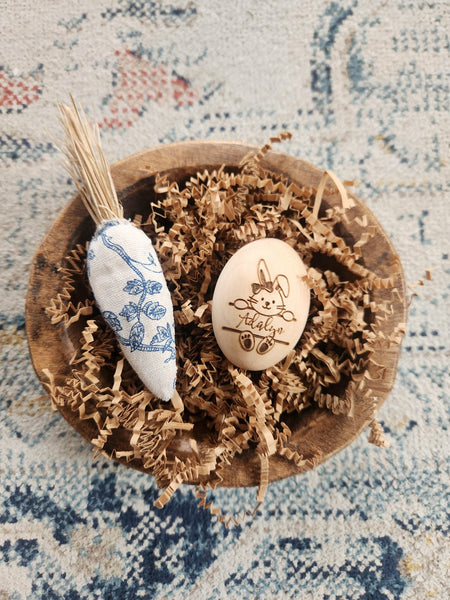 Personalized Wooden Egg