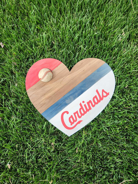 Baseball Heart Doorhanger