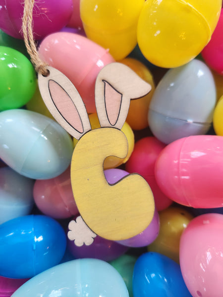 Letter with Ears Easter Tag