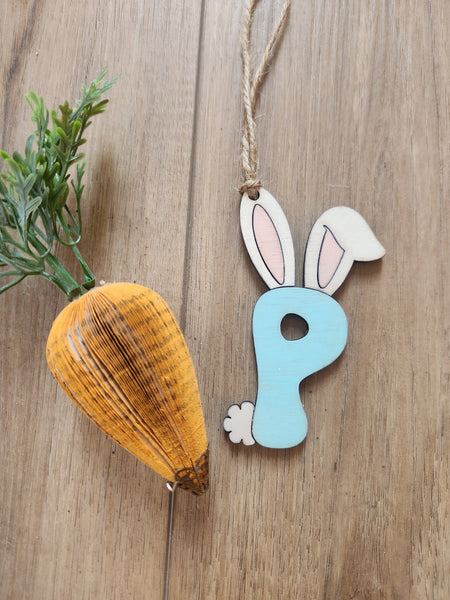 Letter with Ears Easter Tag