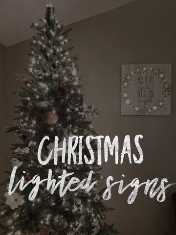 12/5 Lighted Christmas Signs