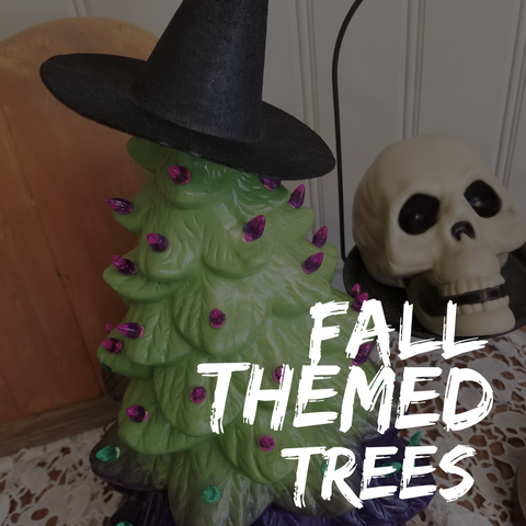 9/24 Fall Themed Ceramic Trees