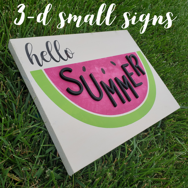!!! 3-D Small Signs